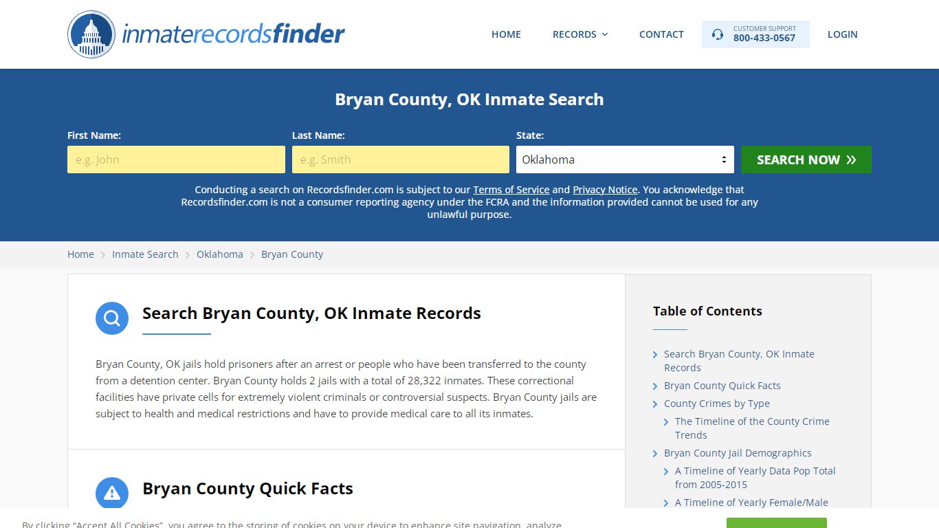 Bryan County, OK Inmate Lookup & Jail Records Online